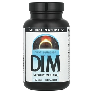 Source Naturals, DIM (дииндолилметан), 100 мг, 120 таблеток