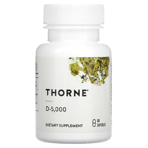 Thorne, D-5000, 125 мкг (5000 МЕ), 60 капсул