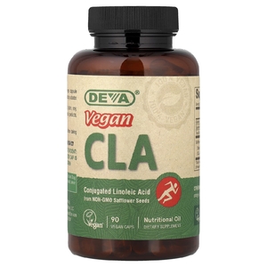 Deva, веганская КЛК, 90 веганских капсул (700 мг в 1 капсуле) (Товар снят с продажи) 