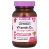 Bluebonnet Nutrition, Earth Sweet Chewables, витамин D3, малина, 25 мкг (1000 МЕ), 90 жевательных таблеток
