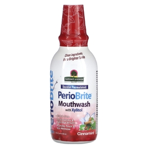 Nature's Answer, PerioBrite, ополаскиватель для рта с ксилитолом, корица и мята, 480 мл (16 жидк. унций)