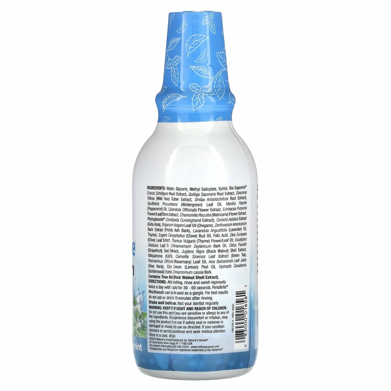 Nature's Answer, PerioBrite, ополаскиватель для рта с ксилитолом, зимняя мята, 480 мл (16 жидк. унций)