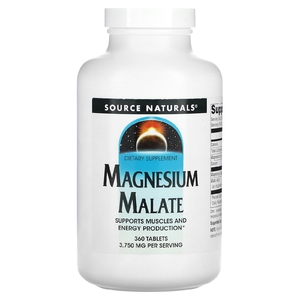 Source Naturals, малат магния, 3750 мг, 360 таблеток (1250 мг в 1 таблетке)