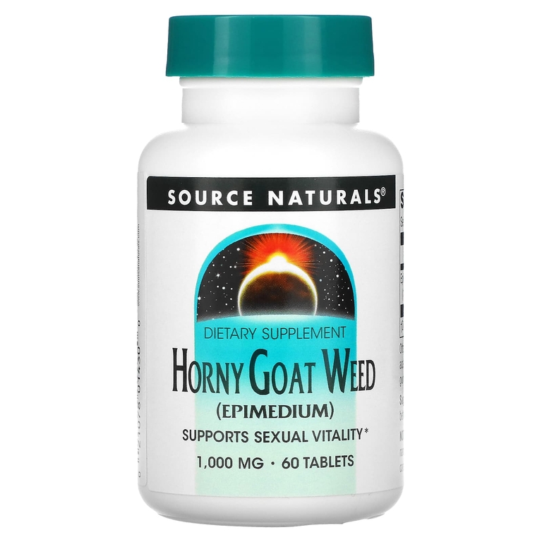 Source Naturals, экстракт горянки, 1000 мг, 60 таблеток