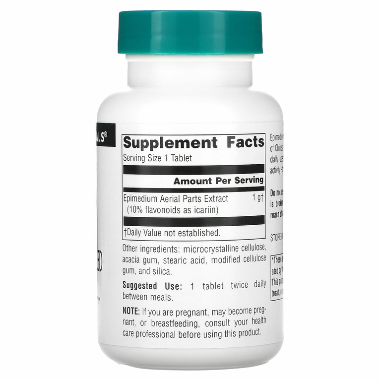Source Naturals, экстракт горянки, 1000 мг, 60 таблеток