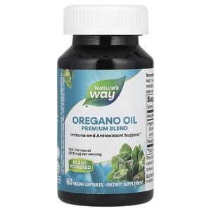 Nature's Way, масло орегано, 60 веганских капсул