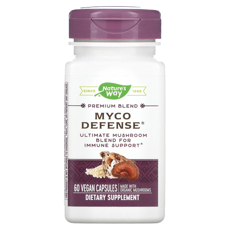 Nature's Way, Premium Blend, Myco Defense, 60 веганских капсул (Товар снят с продажи) 