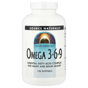 Source Naturals, омега-3, 6, 9, 120 желатиновых капсул