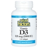 Natural Factors, Витамин D3, 125 мкг (5000 МЕ), 120 мягких желатиновых капсул