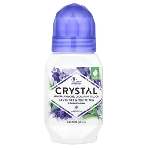 CRYSTAL, Натуральный шариковый дезодорант с лавандой и белым чаем, 2,25 жидкой унции (66 мл)
