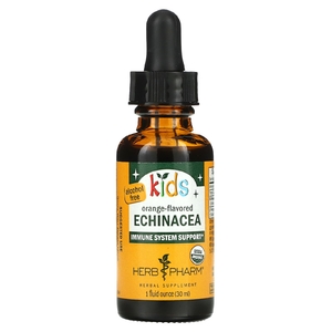 Herb Pharm, эхинацея для детей, без спирта, со вкусом апельсина, 30 мл (1 жидк. унция)