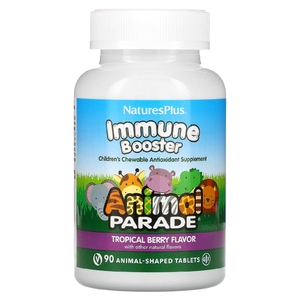 NaturesPlus, Source of Life, Animal Parade, добавка для укрепления детского иммунитета, вкус натуральных тропических ягод, 90 животных