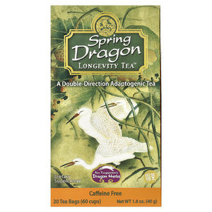 Dragon Herbs, Spring Dragon Longevity Tea, без кофеина, 20 чайных пакетиков, 1,8 унции (50 г)
