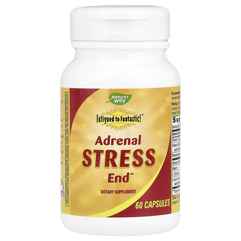 Nature's Way, Fatigued to Fantastic!, Adrenal Stress End, 60 капсул