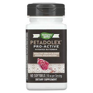 Nature's Way, PETADOLEX, Pro-Active, белокопытник для здоровья вен, 50 мг , 60 капсул