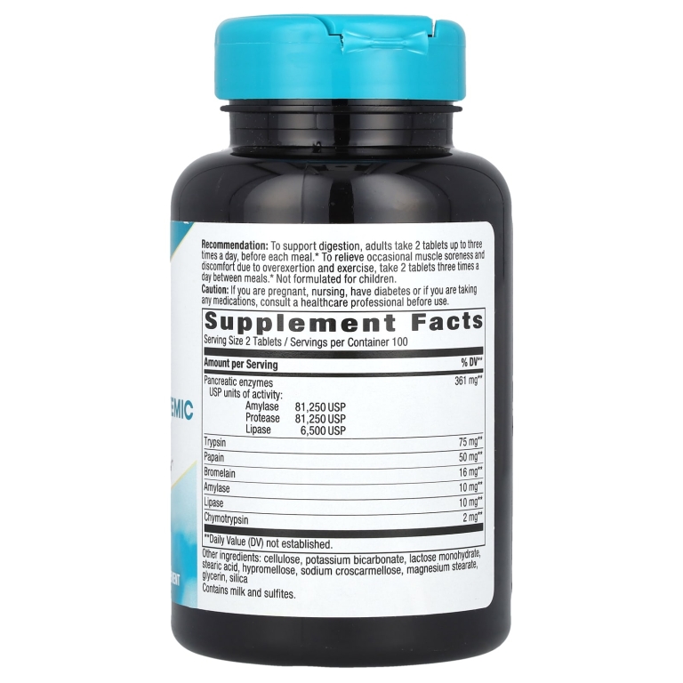 Nature's Way, Mega-Zyme®, ферменты для поджелудочной железы и системные ферменты, 200 таблеток