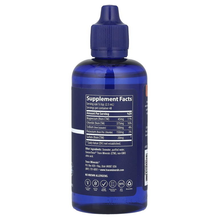 Trace Minerals ®, Endure, добавка с жидким электролитом, 118 мл (4 жидк. унц.)