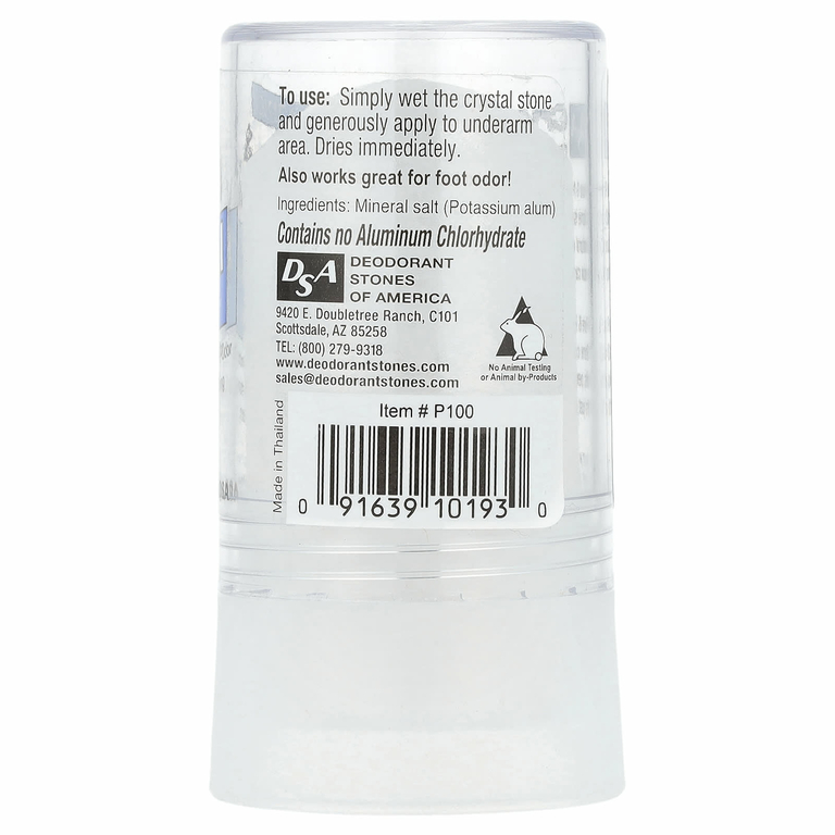 Thai Deodorant Stone, Pure & Natural, Crystal Deodorant Stone™, дезодорант без отдушки, 120 г (4,25 унции)