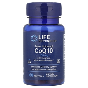 Life Extension, суперубихинол коэнзим Q10 с улучшенной поддержкой митохондрий, 100 мг, 60 мягких таблеток