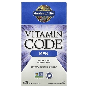 Garden of Life, мультивитамины из цельных продуктов для мужчин, 240 вегетарианских капсул