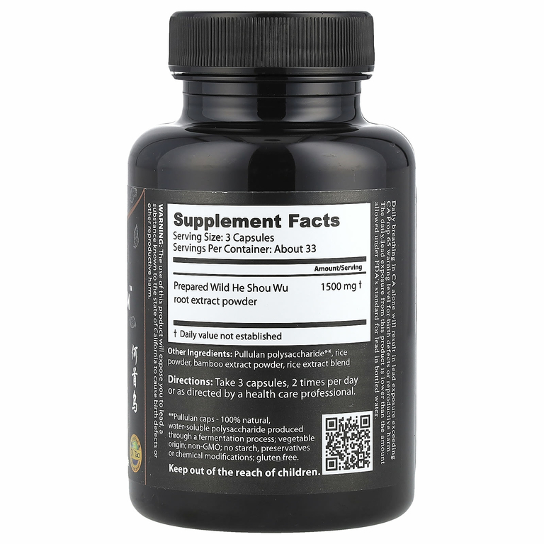 Dragon Herbs, He Shou Wu ™, 1500 мг, 100 капсул (500 мг на капсулу)