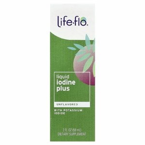 Life-flo, жидкий йод плюс, с йодидом калия и йодом, с нейтральным вкусом, 59 мл
