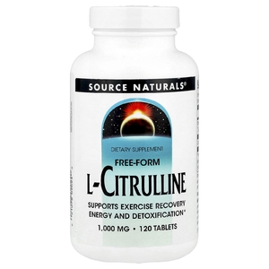 Source Naturals, L-цитруллин, 1000 мг, 120 таблеток