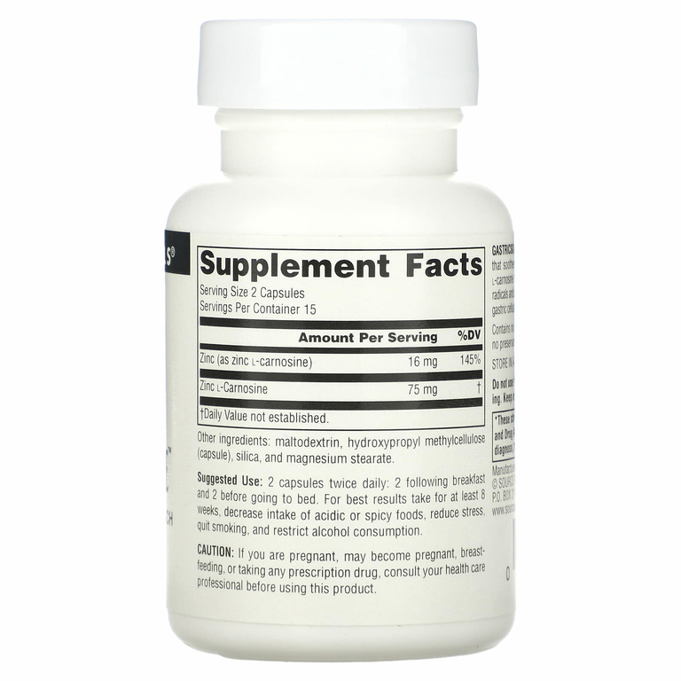 Source Naturals, GastricSoothe, 37,5 мг, 30 капсул