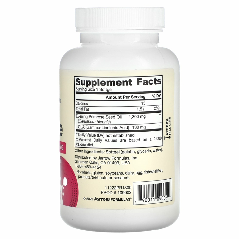 Jarrow Formulas, примула вечерняя, 1300 мг, 60 капсул