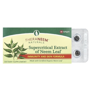 Organix South, TheraNeem® Naturals, сверхкритический экстракт листьев нима, 8 мг, 30 мягких таблеток