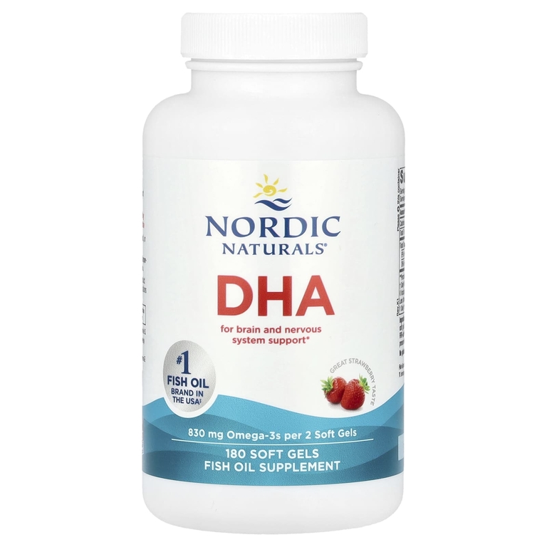 Nordic Naturals, ДГК, клубничный вкус, 415 мг, 180 мягких таблеток