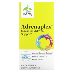 Terry Naturally, Adrenaplex, максимальная поддержка надпочечников, 60 капсул