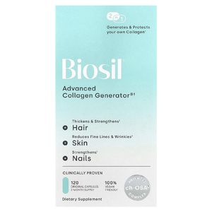 Biosil, Advanced Collagen Generator®, средство для стимулирования производства коллагена, 120 оригинальных капсул