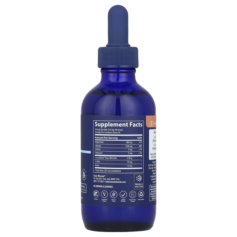 Trace Minerals ®, Mega-Mag, 400 мг, 118 мл (4 жидк. унции)
