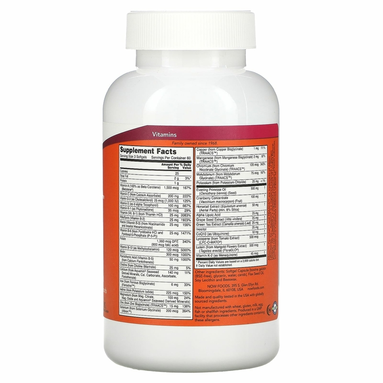 NOW Foods, EVE, превосходные мультивитамины для женщин, 180 капсул