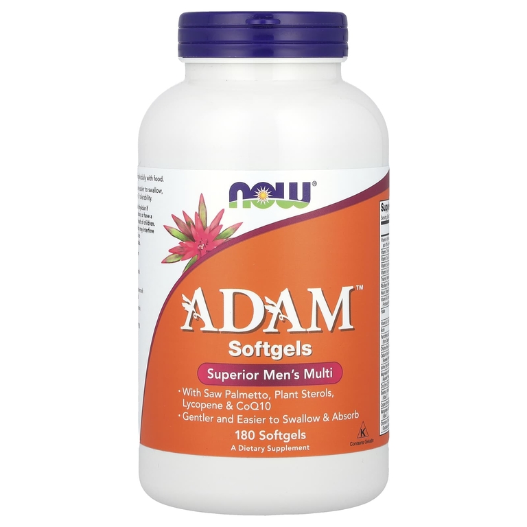 NOW Foods, ADAM™, превосходные мультивитамины для мужчин, 180 капсул