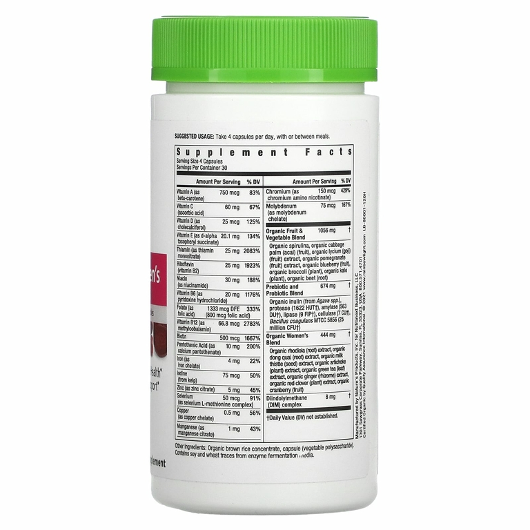 Rainbow Light, Сертифицированный Women's Multivitamin, 120 вегетарианских капсул