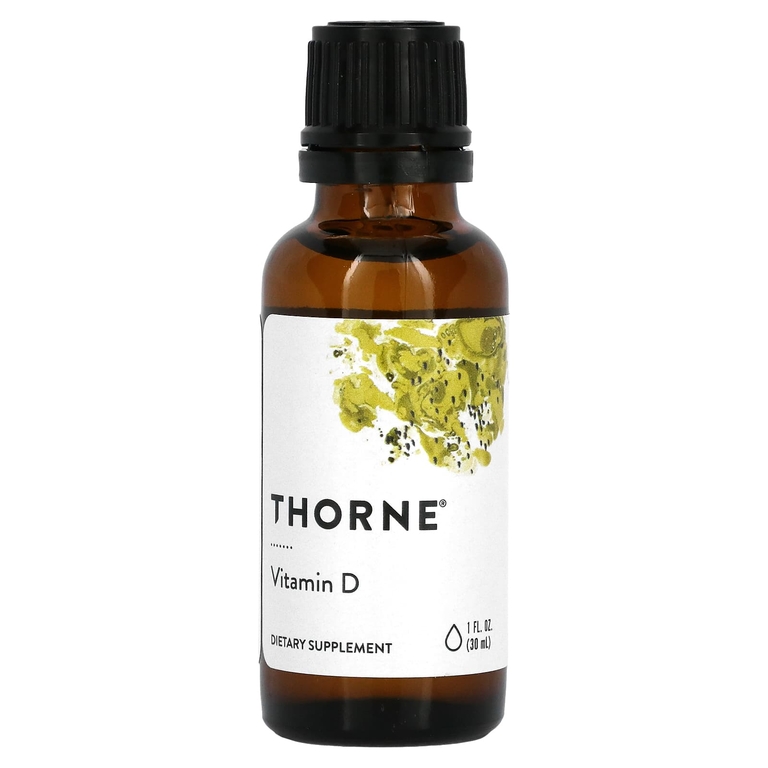 Thorne, витамин D в жидкой форме, 30 мл (1 жидк. унция)