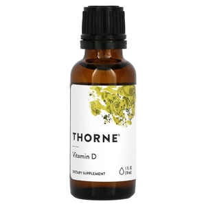 Thorne, витамин D в жидкой форме, 30 мл (1 жидк. унция)