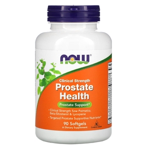 NOW Foods, Clinical Strength, добавка для здоровья предстательной железы, 90 капсул