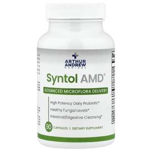 Arthur Andrew Medical, смесь пробиотиков, пребиотиков и ферментов для здоровой микрофлоры ЖКТ, 500 мг, 90 капсул