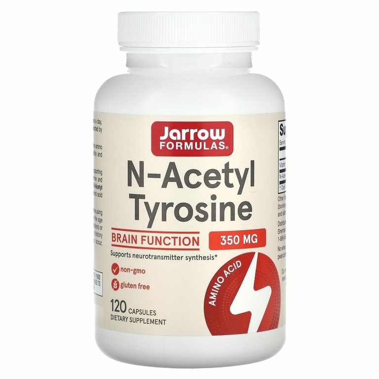 Jarrow Formulas, N-ацетил тирозин, 350 мг, 120 капсул