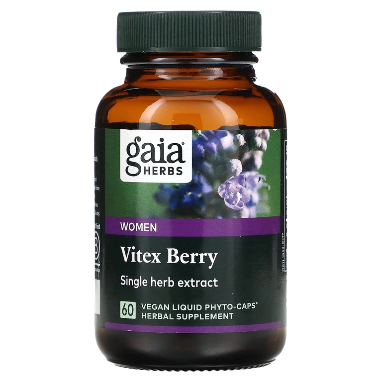 Gaia Herbs, витекс, добавка для женщин, 60 веганских капсул Liquid Phyto-Caps