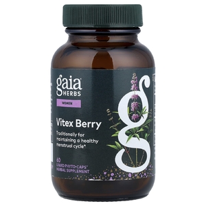 Gaia Herbs, ягоды витекса для женщин, 60 капсул Liquid Phyto-Caps®