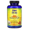 Nature's Life, Цинк, 30 мг, 250 растительных капсул