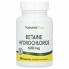 NaturesPlus, Бетаин гидрохлорид (Betaine Hydrochloride), 600 мг, 90 таблеток