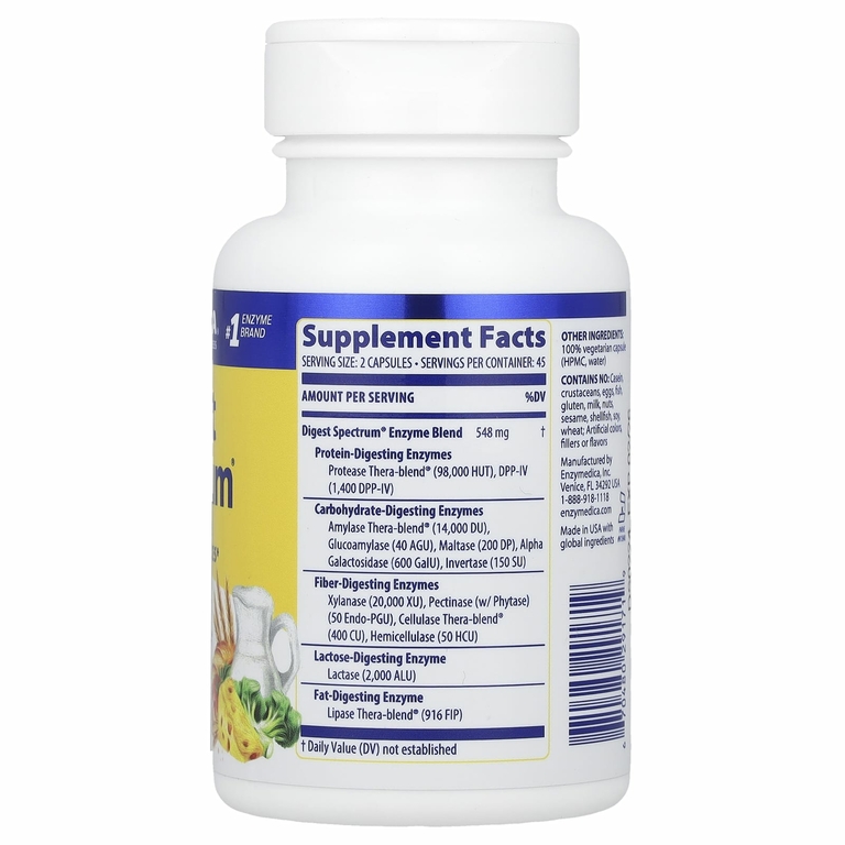 Enzymedica, Digest Spectrum®, 90 капсул