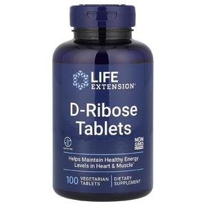 Life Extension, таблетки D-рибозы, 100 вегетарианских таблеток