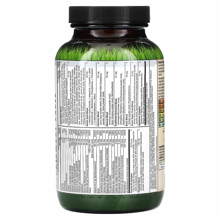 Irwin Naturals, Women's Living Green Liquid-Gel Multi, мультивитаминная добавка для женщин, 120 желатиновых капсул