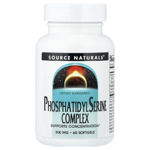 Source Naturals, комплекс с фосфатидилсерином, 500 мг, 60 капсул